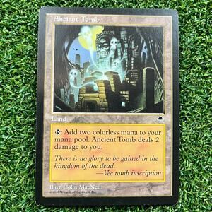 MTG Ancient Tomb Tempest Rare Land Vintage Magic The Gathering LP  or